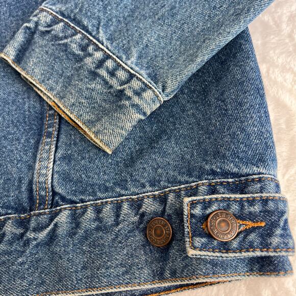 Levi’s Vintage relaxed Trucker Denim Jean Jacket men’s size Large Y2K 2001 - Picture 5 of 7